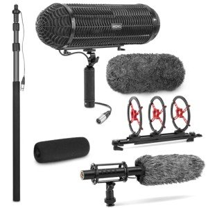 Movo Location Sound Recording Kit with Blimp Mic