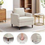 Stylish Linen Accent Chair for Modern Living Spaces