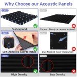 24 Pack Acoustic Foam Panels for Soundproofing
