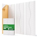 Topnaca Self-Adhesive Soundproof Wall Panels, 6 Pack