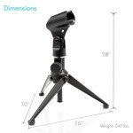 Adjustable Desktop Tripod Microphone Stand for Podcasts