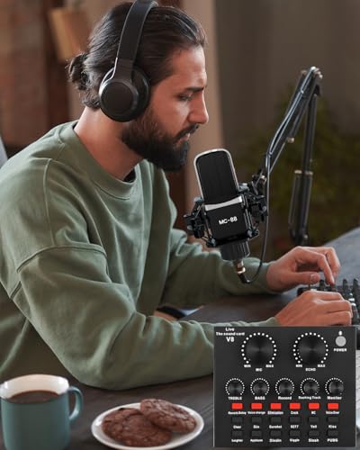 All-in-One Podcast Equipment Audio Interface Bundle