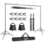 Adjustable 10x7ft Backdrop Stand Kit with Accessories