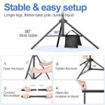 Adjustable 10x7ft Backdrop Stand Kit with Accessories