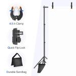 Adjustable 10x7ft Backdrop Stand Kit with Accessories