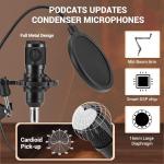 Znclces Podcast Equipment Bundle for 2 Podcasters
