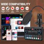 Znclces Podcast Equipment Bundle for 2 Podcasters