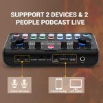 Znclces Podcast Equipment Bundle for 2 Podcasters