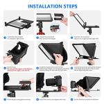 NEEWER X12 Teleprompter for iPad and DSLR