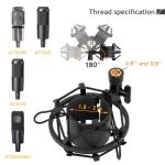 Professional Mic Stand with Shock Mount and Pop Filter