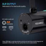 FEELWORLD PM1 Dynamic USB Microphone with Stand