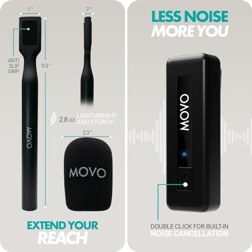 Movo Wireless Mini Microphone Bundle for Podcasting