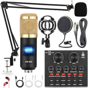 ALPOWL Podcast Bundle: Audio Interface & Microphone