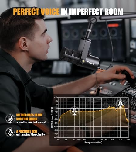 MAONO PD400X USB/XLR Dynamic Podcast Microphone