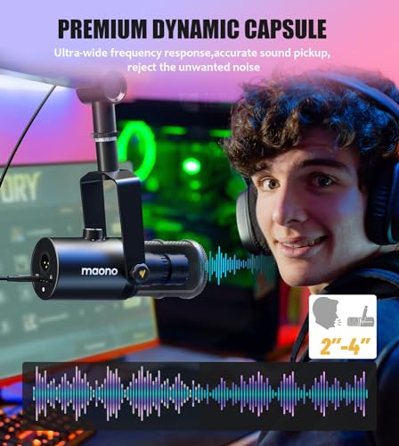MAONO PD400X USB/XLR Dynamic Podcast Microphone