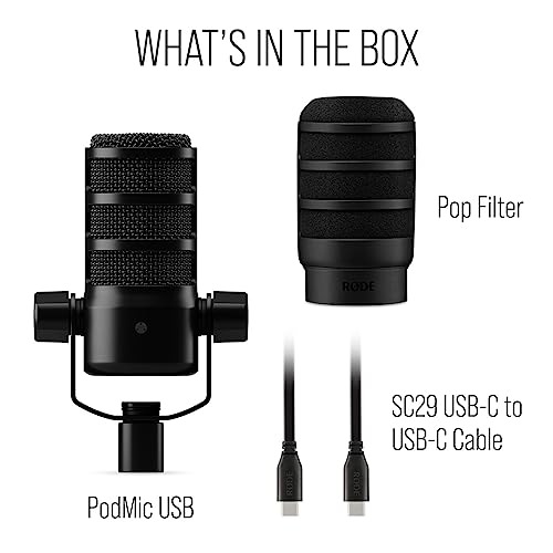 RØDE PodMic USB Dynamic Microphone for Podcasting