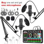 F999 Podcast Equipment Set with BM800 Microphone
