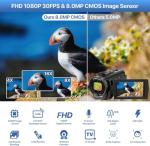 FHD 1080P Vlogging Camera with Microphone & Accessories