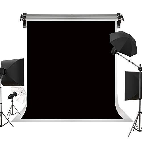 5ft x 7ft Black Backdrop for Podcasting