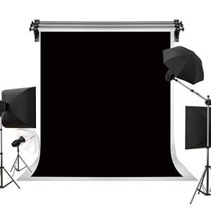 5ft x 7ft Black Backdrop for Podcasting