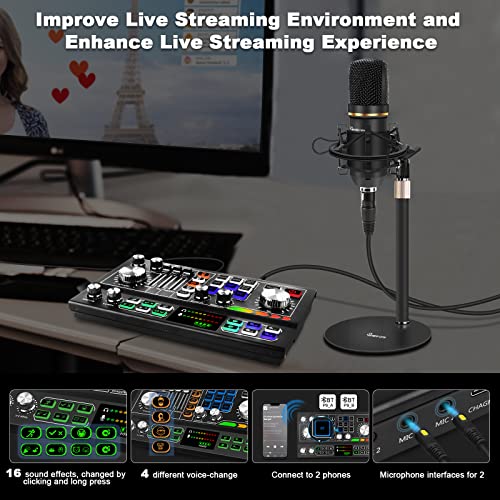 Podcast Equipment Bundle: Mixer, Mic & Interface