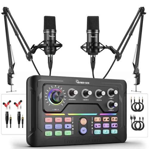 Podcast Equipment Bundle: Mixer & 3.5mm Microphone