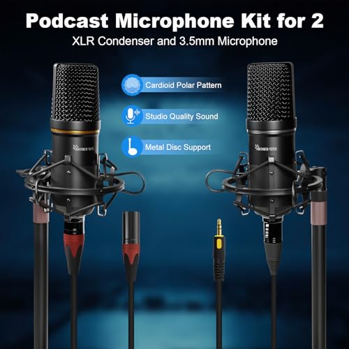 Podcast Bundle: XLR Mic, Audio Interface, Bluetooth