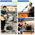 ZOMON Microphone Stand, Tripod Boom Arm Floor Mic Stand Height Adjustable Heavy Duty with Carrying Bag 2 Mic Clips 3/8" to 5/8" Adapter for Singing Podcast for Blue Yeti Shure SM58 SM48 Samson Q2U