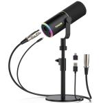 TONOR Dynamic Gaming Mic with RGB Light & Mute