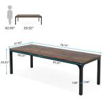 Tribesigns 78.7-Inch Extra Long Double Desk