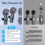Leettus Wireless Lavalier Microphone for iPhone