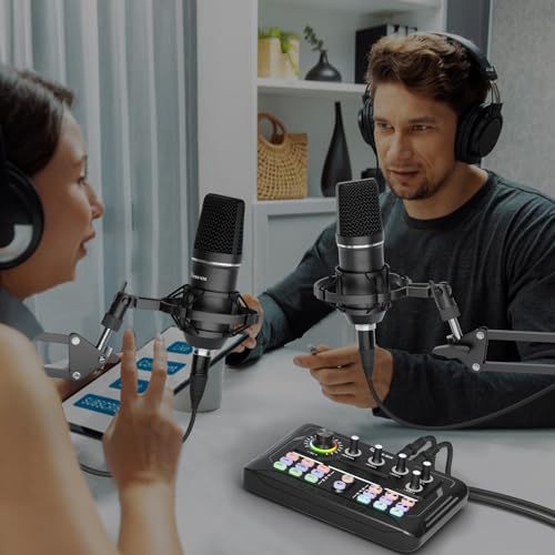 Podcast Equipment Bundle: Mixer & 3.5mm Microphone