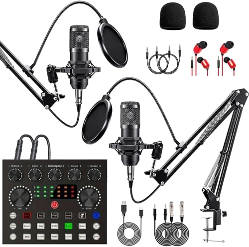 Podcast Equipment Bundle for 2: Mixer & Microphone