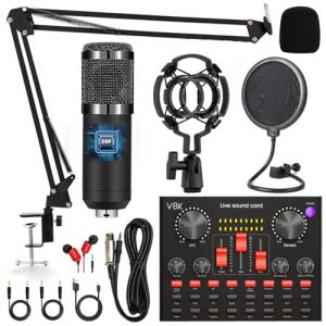 Podcast Equipment Bundle: BM800 Mic & DJ Mixer