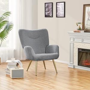 Cozy Sherpa Accent Chair for Living Spaces