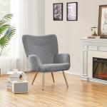Cozy Sherpa Accent Chair for Living Spaces