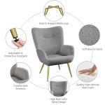 Cozy Sherpa Accent Chair for Living Spaces