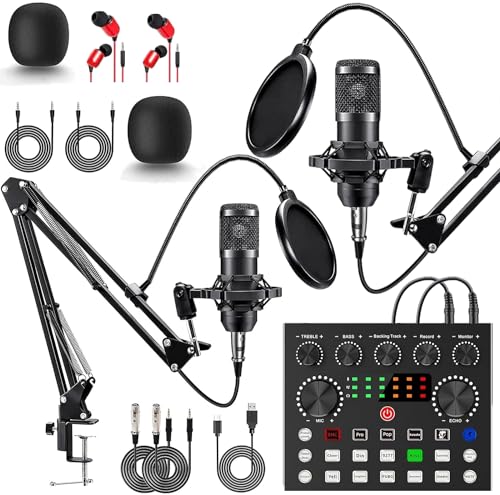 Podcast Equipment Bundle: V8s Mixer & BM-800 Microphone
