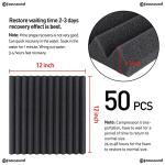 Focusound 50-Pack Acoustic Foam Soundproofing Panels