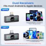 Leettus Wireless Lavalier Microphone for iPhone