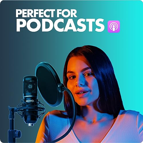 Movo PodPak2T XLR Microphone Bundle for Podcasters