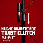 Gator Frameworks Adjustable Desktop Microphone Stand