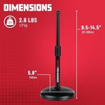 Gator Frameworks Adjustable Desktop Microphone Stand