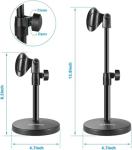 BILIONE Adjustable 3-in-1 Desktop Microphone Stand