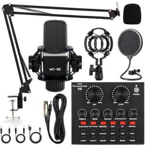 All-in-One Podcast Equipment Audio Interface Bundle