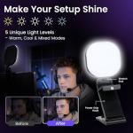 Streaming Kit: Webcam, Microphone, & LED Light