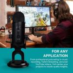 Blue Yeti Microphone Bundle with Boom Arm & Filter