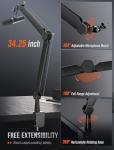 FIFINE Adjustable Mic Boom Arm for Podcasting