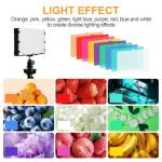 EMART Led Photography Lighting Kit, 2 Pcs Dimmable Continuous Portable Studio Lights with 54 inch Adjustable Tripod Stand for Lighting for Video Recording, Photoshoot, YouTube, Game Streaming