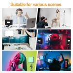 EMART Led Photography Lighting Kit, 2 Pcs Dimmable Continuous Portable Studio Lights with 54 inch Adjustable Tripod Stand for Lighting for Video Recording, Photoshoot, YouTube, Game Streaming